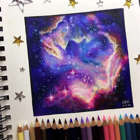 Pencil Drawing Of Galaxy – Warehouse of Ideas