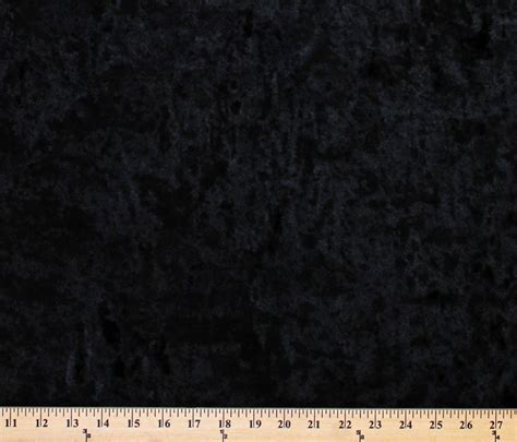 Black Crushed Panne' Stretch Velvet Fabric By the Yard (9670P-12M)