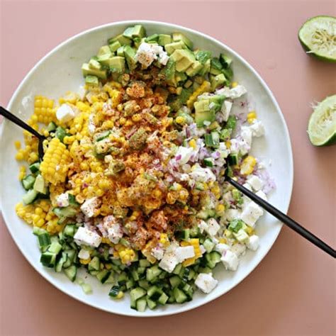 Easy Summer Corn and Feta Salad - Between Carpools