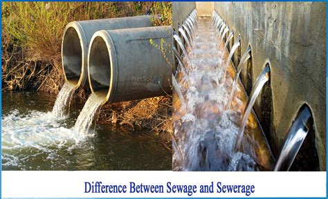 How to differentiate between Sewage and Sewerage