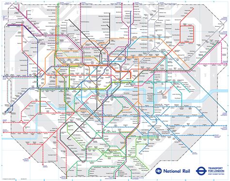 Mapa Metro Tren Londres