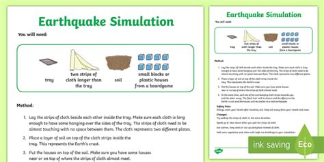 Earthquake Science Experiments | Instructions Pack - Twinkl