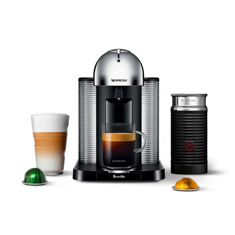 Nespresso Vertuo Coffee and Espresso Machine by Breville, Chrome Chrome ...