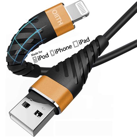 OIITH iPhone Charger Cable 6 Ft,Apple MFi Certified Long Lightning ...