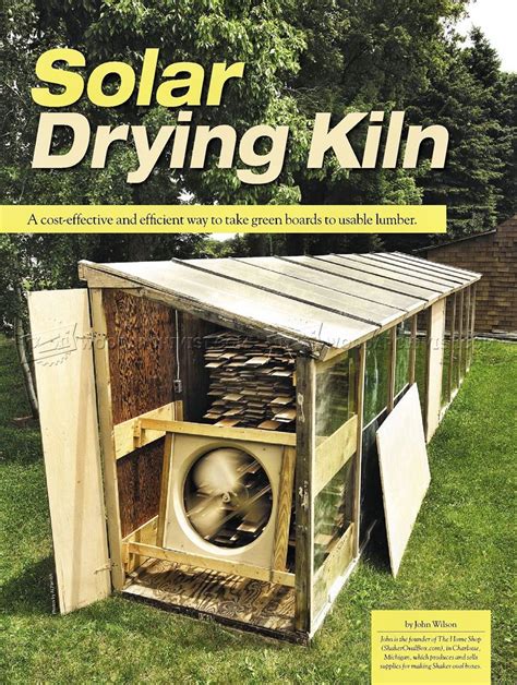 Solar Kiln Plans • WoodArchivist