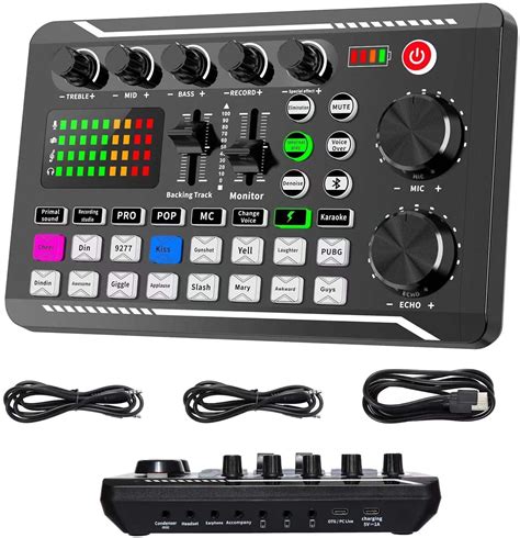 Buy Live Sound Card and Audio Interface with DJ Mixer Effects and Voice ...