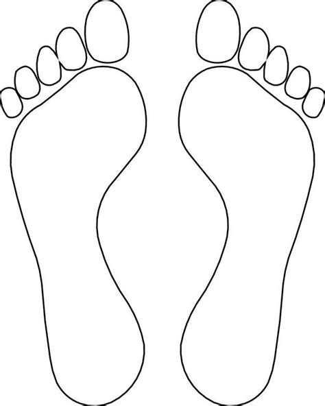 Printable Footprint Outline - ClipArt Best