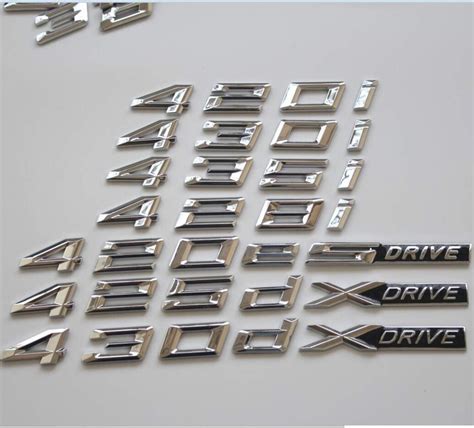 Amazon.com: Chrome Letters Trunk Emblem Emblems Badges for BMW F32 F33 ...