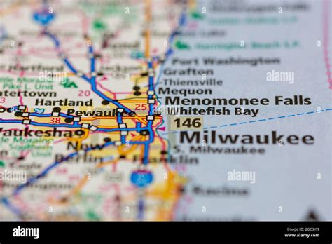 Whitefish bay map hi-res stock photography and images - Alamy