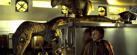 Jurassic Park Raptor Kitchen Scene