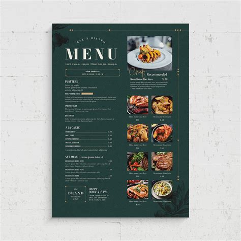 Menu Template [AI, EPS, INDD] - BrandPacks