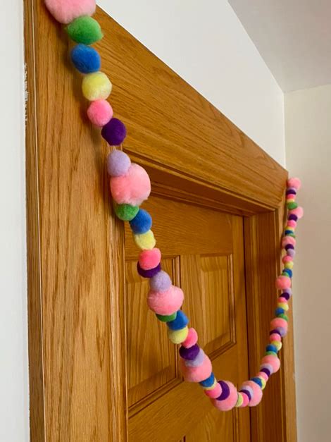 How To Make An Easy DIY Felt Ball Garland Tutorial - Hands That Bless