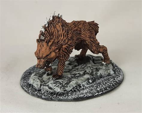 Dire Wolf I Dnd Miniature Painted for Dungeons and Dragons. - Etsy