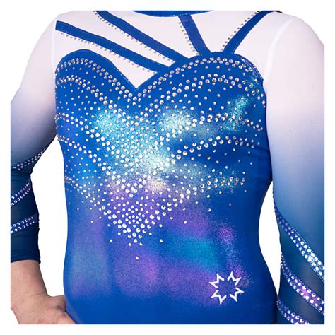 Blue Long Sleeve Leotard