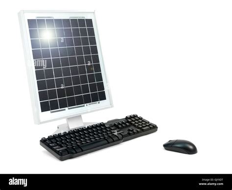 Solar Desktop Computer Stock Photo - Alamy