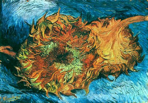 Still Life with Two Sunflowers - Vincent van Gogh - WikiArt.org ...