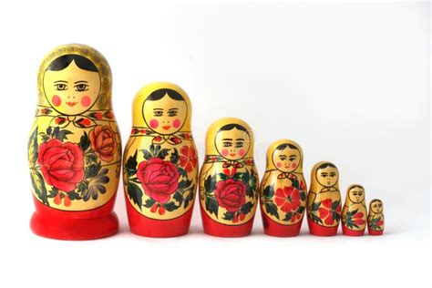 Russian Babushka Nesting Dolls Stock Image - Image: 1153197