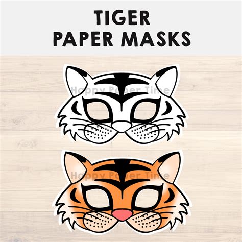 Tiger Mask Printable Template Papercraft Pdf Pattern Tiger Mask | Porn ...