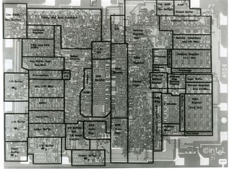 Intel's 4004, the first commercially available microprocessor ...