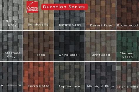 Owens Corning Duration Architectural Shingles Colors - Infoupdate.org