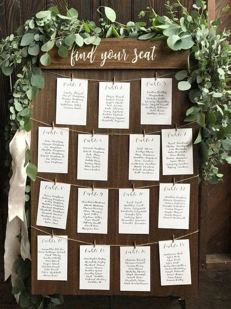 38 Brilliant Wedding Seating Chart Ideas to Steal – ChicWedd