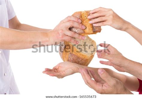 Multiple Hands Grabbing Food Stock Photo (Edit Now) 165535673