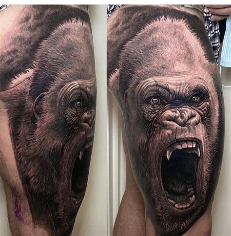 Silverback Gorilla Tattoo