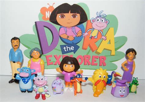 Buy Dora the Explorer Nickelodeon Deluxe Figure Set Toy Playset of 12 ...