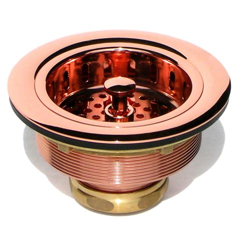 D'Vontz Kitchen Sink Accessories 3.5-in Shiny Copper Stainless Steel ...