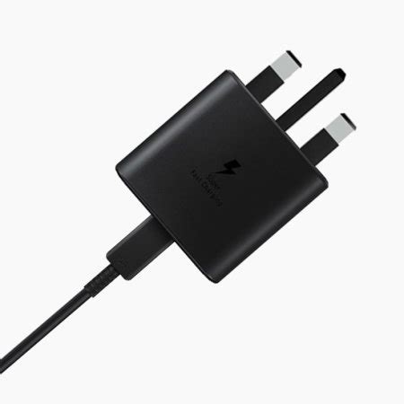 Official Samsung Black 45W Super Fast Charger & 1m USB-C Cable - For ...