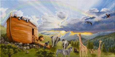 Noah's Ark Painting by Cheryl Allen