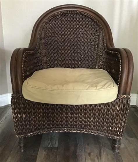 VINTAGE RATTAN WICKER CHAIR | Live and Online Auctions on HiBid.com