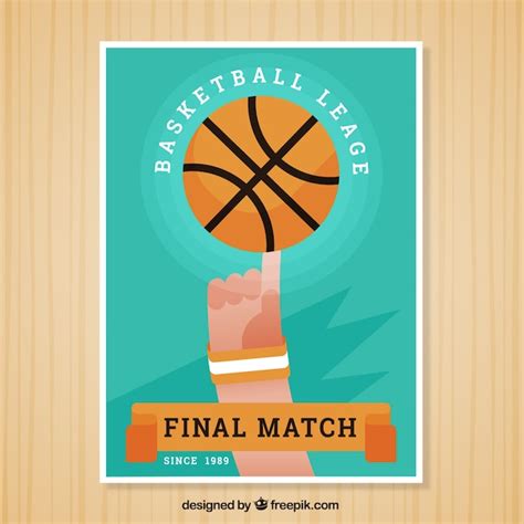 Free Vector | Basketball flyer in flat design