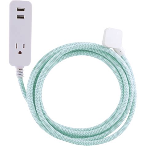 Cordinate 10ft. 1-Outlet 2-USB Port Extension Cord – 37918 - Walmart ...