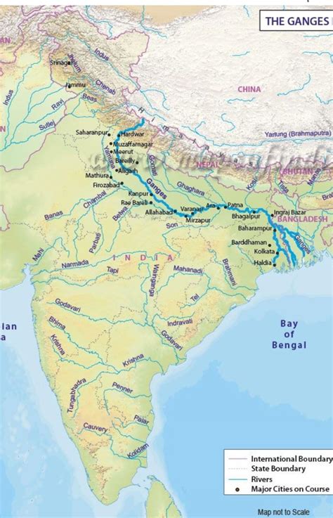 Ganges River India Map