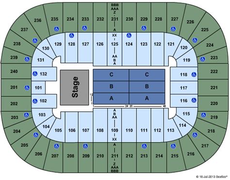 Greensboro Coliseum Seating Chart View | Elcho Table