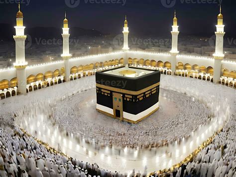 AI generated Eid Celebrations at Kaaba Ramadan Joy in Mecca Islamic ...