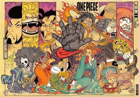 Beautiful cover art for One Piece chapter 821 - 9GAG