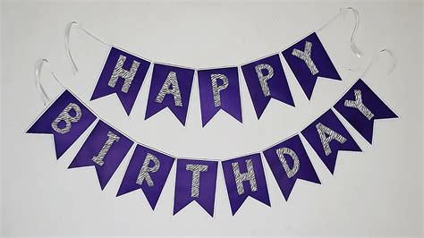 DIY Birthday Banner | Birthday Decoration Ideas At Home | Party Decorations