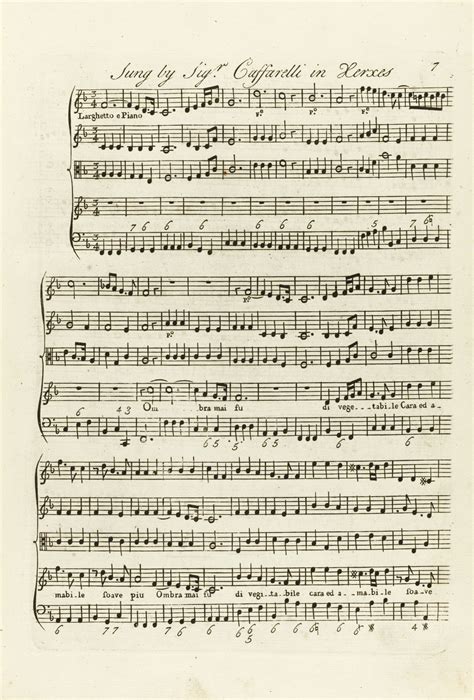 HANDEL, GEORGE FRIDERIC (1685-1759). [SERSE] XERXES AN OPERA AS IT IS ...