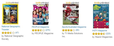 Kindle Unlimited Now Includes Popular Magazines