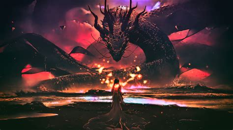 Dragon Goddess Artwork Fantasy Wallpaper,HD Artist Wallpapers,4k ...