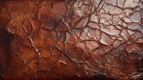 Premium AI Image | a brown leather cover with a pattern of a brown leather.