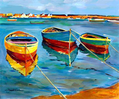 Row Boat Watercolor at PaintingValley.com | Explore collection of Row ...