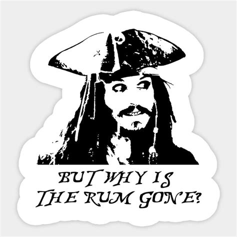 Captain Jack Sparrow Sticker | Pirates of the Caribbean