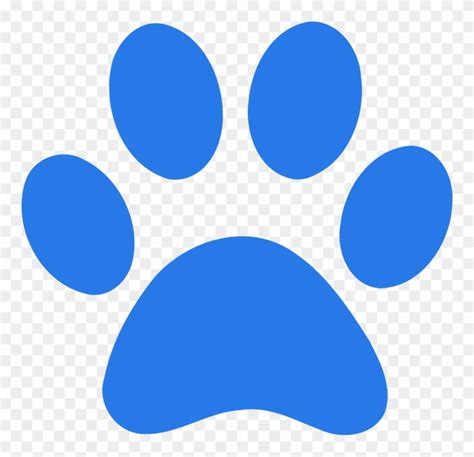 Download High Quality paw print clipart blue Transparent PNG Images ...