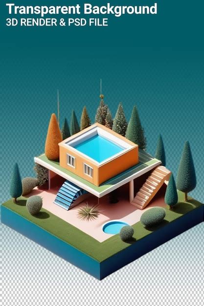 3d Printed House Model PSD, 3,000+ High Quality Free PSD Templates for ...