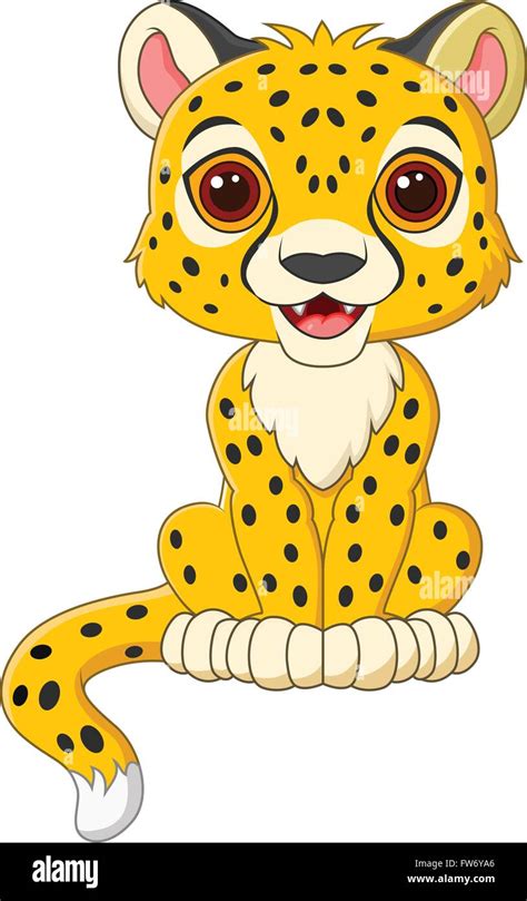 Cute leopard cartoon Stock Vector Image & Art - Alamy