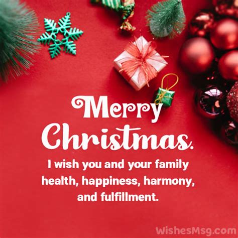 100+ Heartfelt Merry Christmas Wishes for Family - WishesMsg