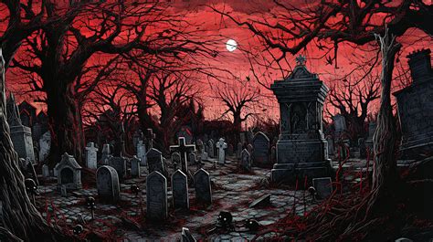 A creepy graveyard by kuzy62 on DeviantArt